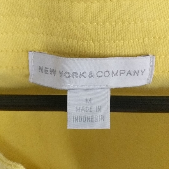 SOLD New York and Company yellow medium dress - Picture 2 of 3